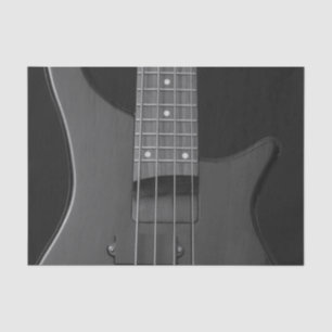 Papel De Seda Cuerdas y trastes de guitarra bajo Close-Up Music