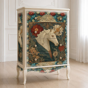 Papel De Seda Cuerno de unicornio de estilo Art Nouveau de Willi