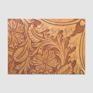 Papel De Seda Cuero occidental del país del estilo rústico del