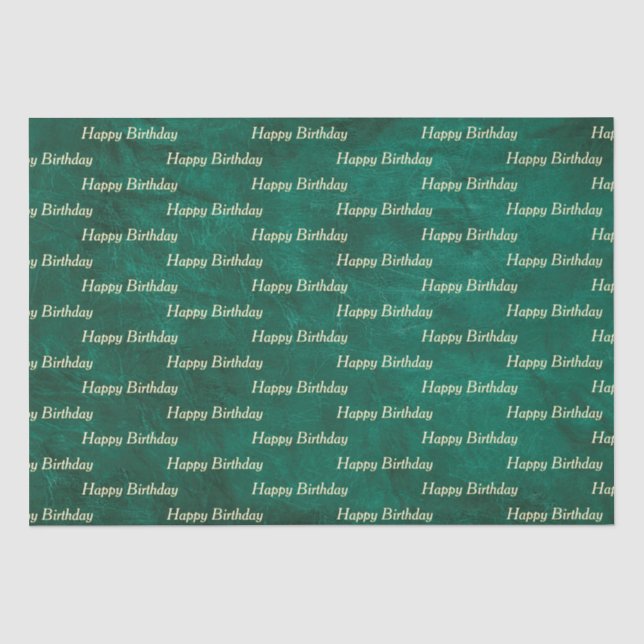 Papel De Seda Cuero verde (Anverso)
