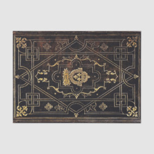 Papel De Seda Cuero y oro de Falln