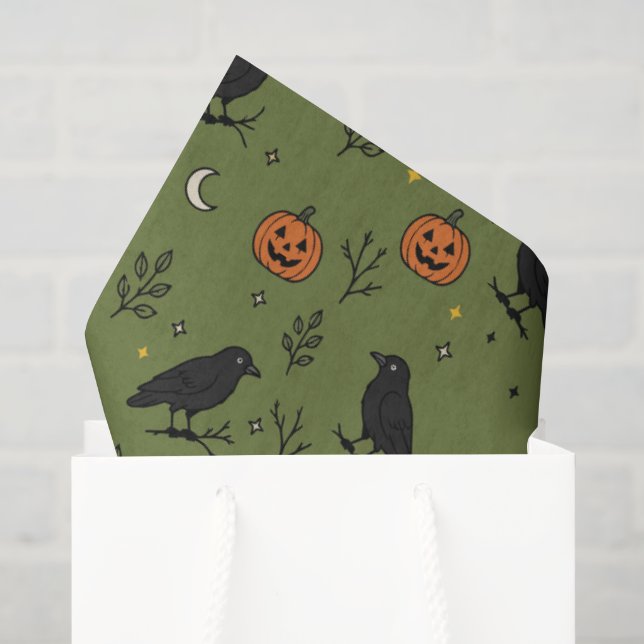 Papel De Seda Cuervos (Bolsa de regalo)