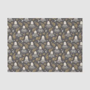 Papel De Seda Cuidada Halloween Ghosts Lace - Oro