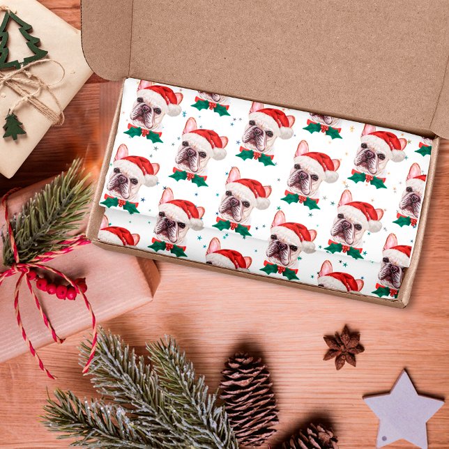 Papel De Seda Cuidado patrón francés de Navidades de perros de B (Subido por el creador)