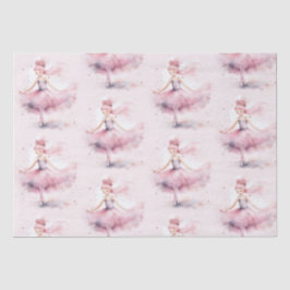Papel De Seda Cuidados Navidades bailarina nutcracker acuarela