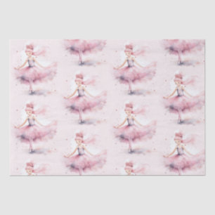 Papel De Seda Cuidados Navidades bailarina nutcracker acuarela