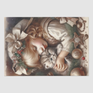 Papel De Seda Cuidados Navidades gatitos