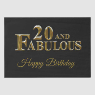 Papel De Seda Cumpleaños 20