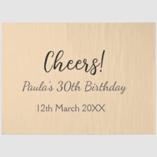 Papel De Seda Cumpleaños 30 añitos agregar nombre fecha simple m
