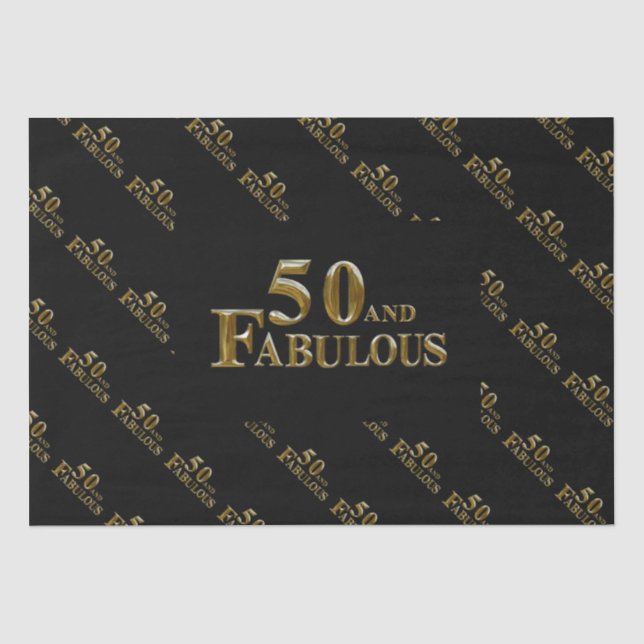 Papel De Seda Cumpleaños 50  (Anverso)