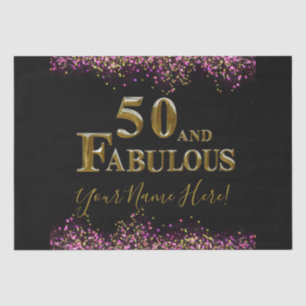 Papel De Seda Cumpleaños 50