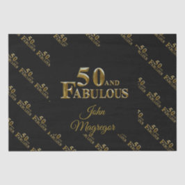 Papel De Seda Cumpleaños 50