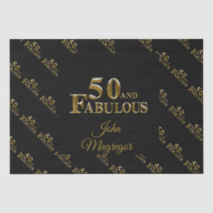 Papel De Seda Cumpleaños 50