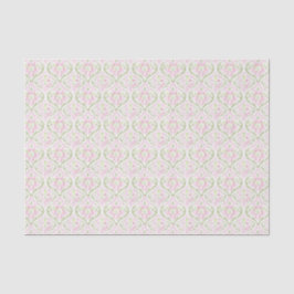 Papel De Seda Cumpleaños abstracto floral verde rosa