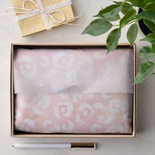 Papel De Seda Cumpleaños Animal Leopardo Rosa Niña
