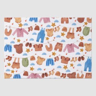 Papel De Seda Cumpleaños de Baby Clothes en Baby Shower