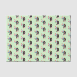 Papel De Seda Cumpleaños de Black and Tan Cavalier Spaniel