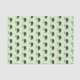 Papel De Seda Cumpleaños de Black and Tan Cavalier Spaniel