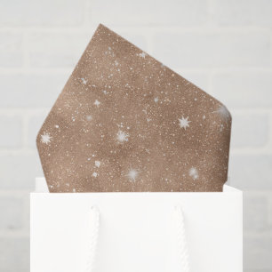 Papel De Seda Cumpleaños de brillo de cacao marrón