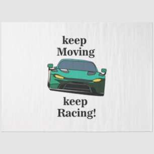 Papel De Seda Cumpleaños de carreras de coches de carreras 