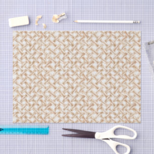 Papel De Seda Cumpleaños de cesta tejida de crema