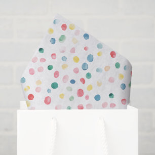 Papel De Seda Cumpleaños de Confeti de Puntos Coloridos