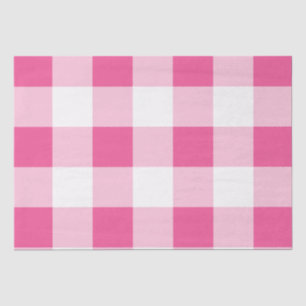 Papel De Seda Cumpleaños de Cuadro de Búfalo Rosa Blanco