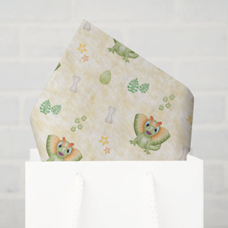 Papel De Seda Cumpleaños de dinosaurio de niños lindos