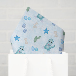 Papel De Seda Cumpleaños de dinosaurio de niños lindos Dino