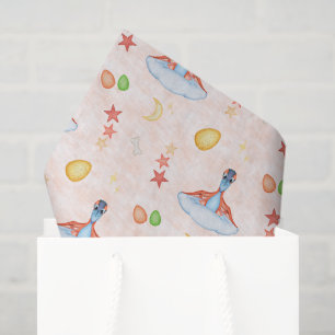 Papel De Seda Cumpleaños de dinosaurio para niños lindos