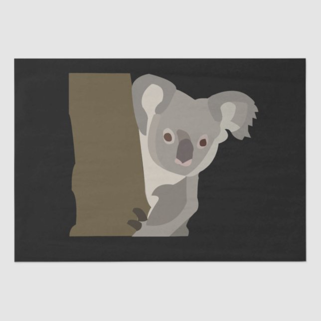 Papel De Seda Cumpleaños de Koala Bear Baby Shower (Anverso)