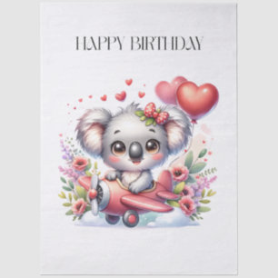 Papel De Seda Cumpleaños de Koala Volador