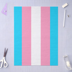Papel De Seda Cumpleaños de la bandera de rayas Transgénero