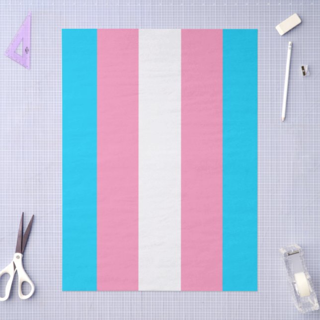 Papel De Seda Cumpleaños de la bandera de rayas Transgénero (Artesanía)
