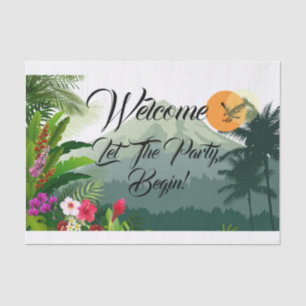 Papel De Seda Cumpleaños de la Montaña y la Selva