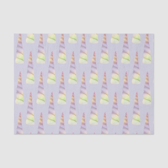 Papel De Seda Cumpleaños de Lavender Gold Pink Purple Lime Unico (Anverso)