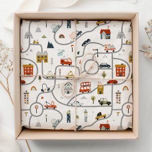Papel De Seda Cumpleaños de los coches de compañía