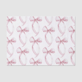 Papel De Seda Cumpleaños de los White Pink Bows