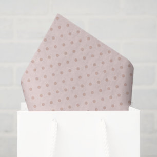Papel De Seda Cumpleaños de lunares de rosa rosa