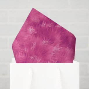 Papel De Seda Cumpleaños de Pelaje Sintético Rosa Fucsia