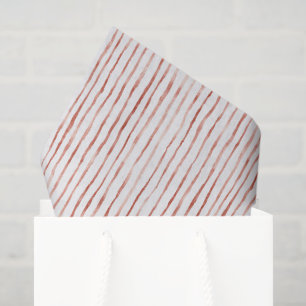 Papel De Seda Cumpleaños de Rayas Rojas