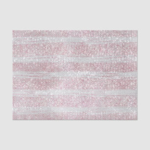 Papel De Seda Cumpleaños de Rubor White Sparkle