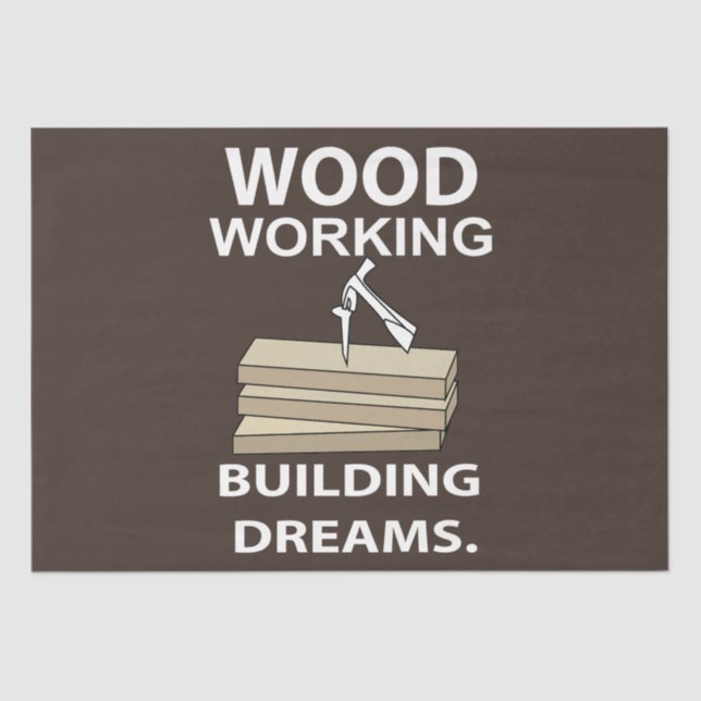 Papel De Seda Cumpleaños de Woodworker (Anverso)