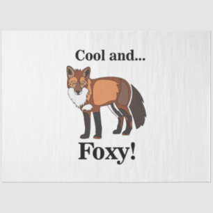Papel De Seda Cumpleaños de zorro animal vida silvestre Foxy