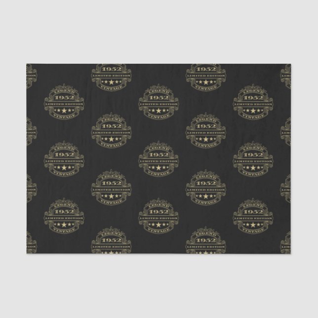 Papel De Seda Cumpleaños del año 1952 (Anverso)