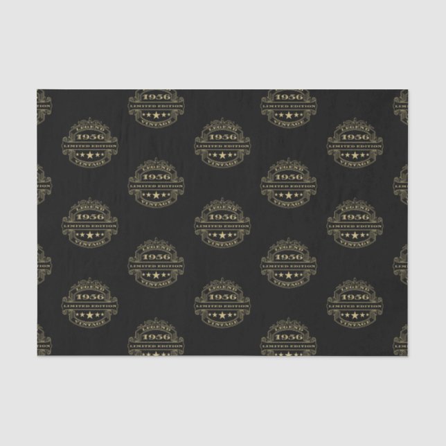 Papel De Seda Cumpleaños del año 1956 (Anverso)
