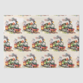 Papel De Seda Cumpleaños del motor del tren