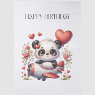 Papel De Seda Cumpleaños del piloto panda