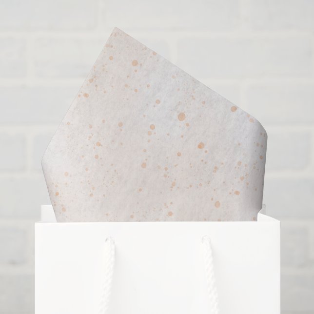 Papel De Seda Cumpleaños Fantasía de Lunares de Melocotón (Bolsa de regalo)