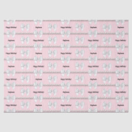 Papel De Seda Cumpleaños Feliz Glam Pink Tiffany Theme Bougie